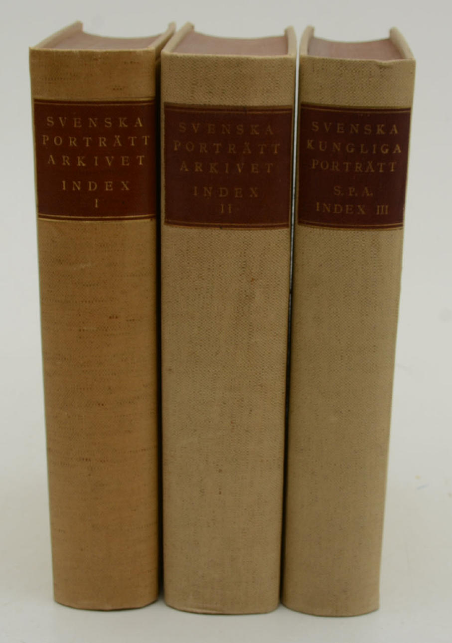 Index of Swedish portraits 1500-1850 in the collections of the Swedish Portrait Archive. .bands 1-3.