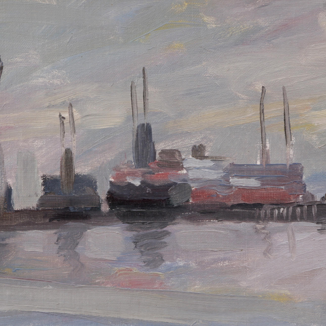 RUDOLF FLINK. Olja på duk, signerad samt daterad -33.