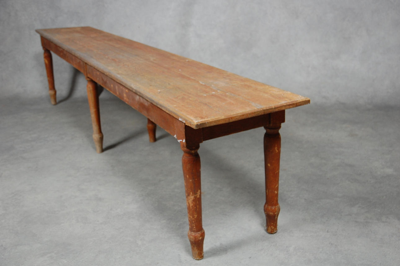 LÅNGBÄNK, originalmålad 1800-tal.