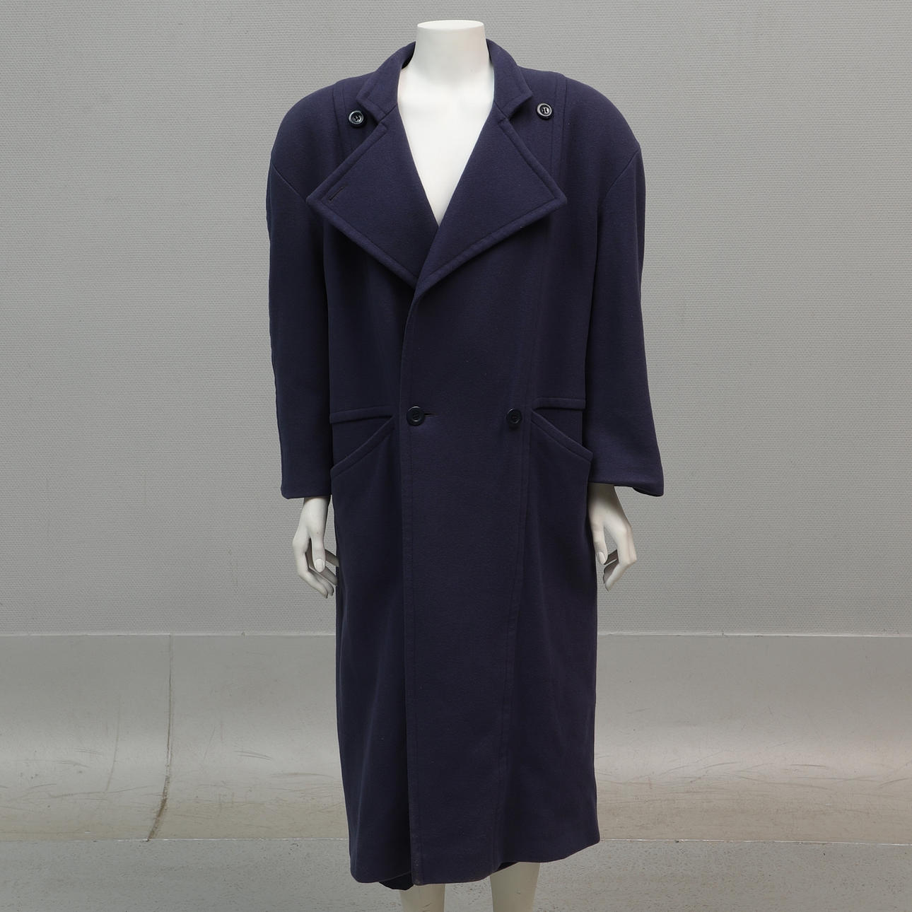 KAPPA, blåtonad ull, Finland, C38. Vintagekläder & Accessoarer - Auctionet