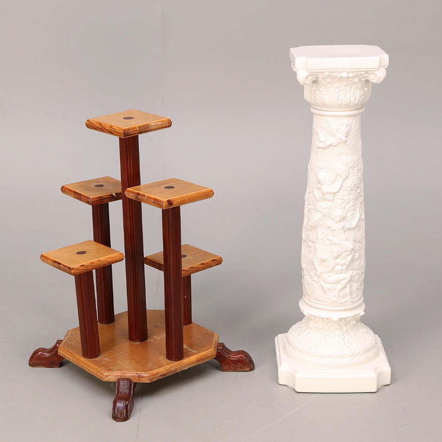 PIEDESTAL, keramik 1900-/2000-tal, BLOMSTERBORD, 1900-talets mitt.