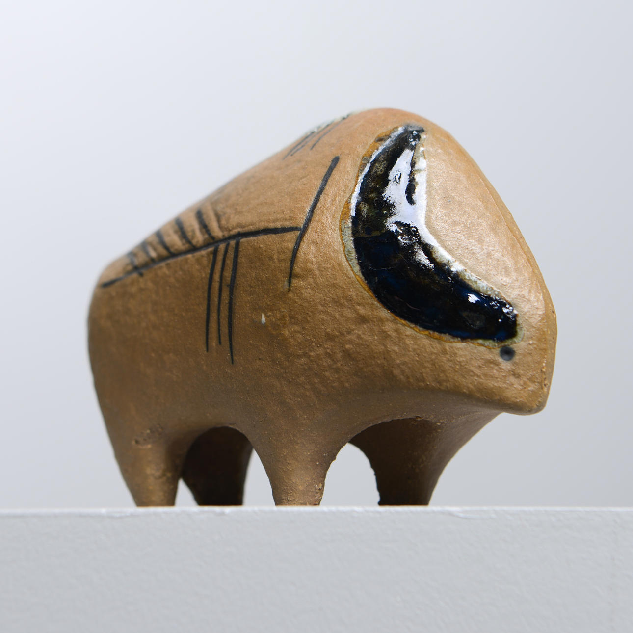 LISA LARSON. Bison from the series “Lilla Zoo”, Gustavsberg