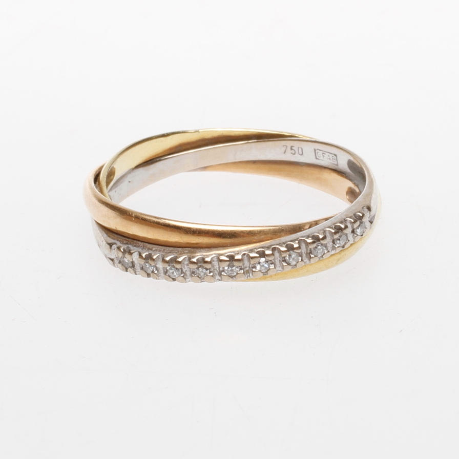 RING, 18k guld, vikt ca 2,5 gr.
