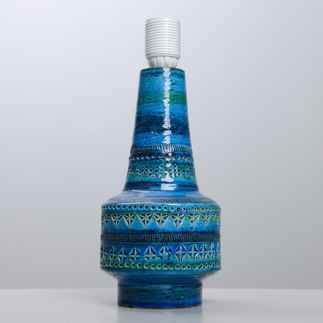 ALDO LONDI. Table lamp, ceramic, Bitossi, Italy.