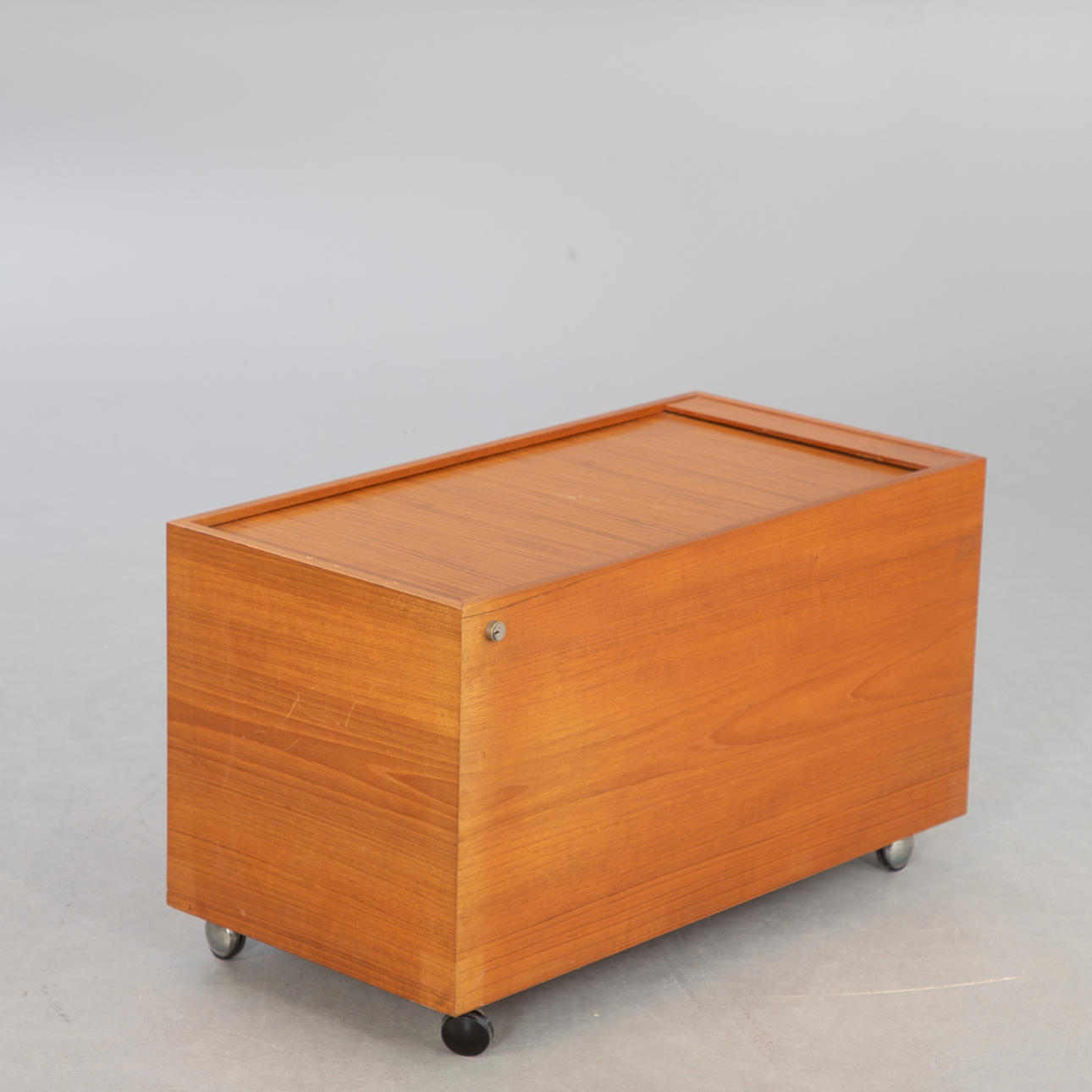 Teak shutter cabinet/chest.