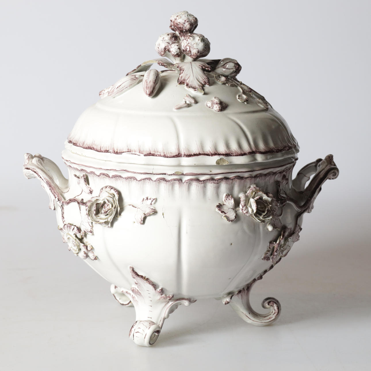 TERRIN, fajans, rokoko, Frankrike, 1700-tal.