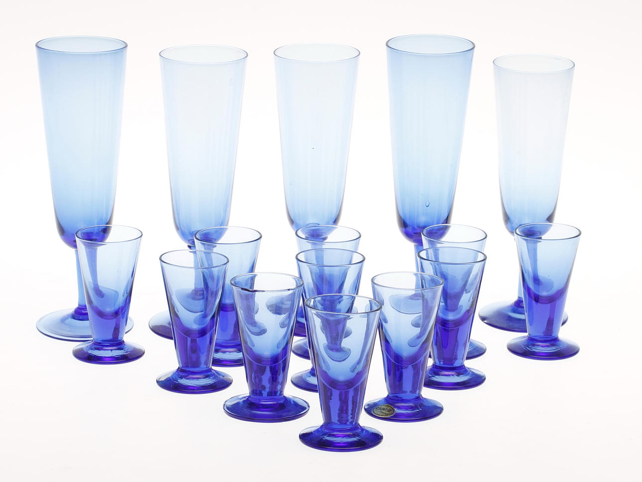 CHAMPAGNEGLAS SAMT SNAPPSGLAS, Rejmyre, 16 del.