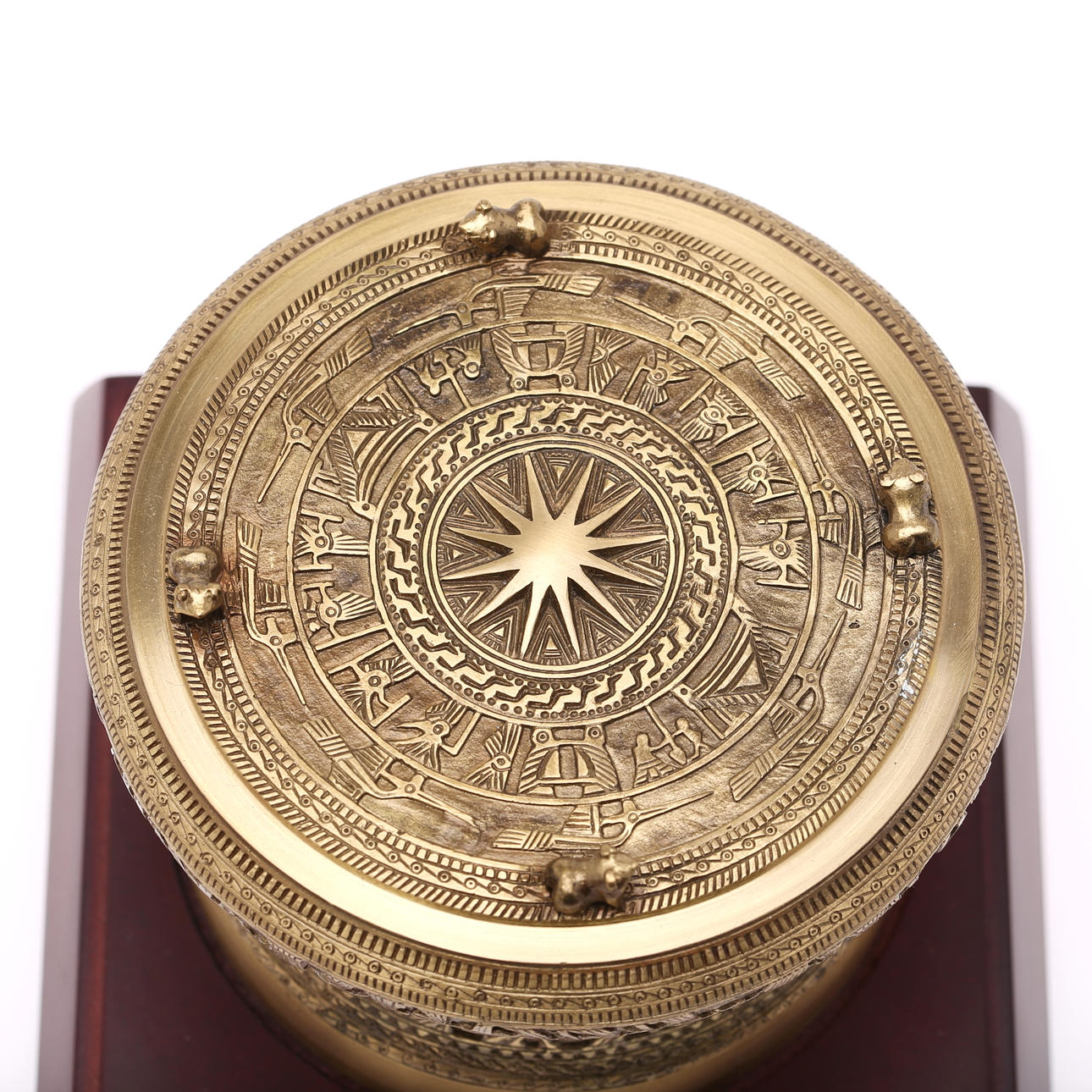 DONG SON DRUM, bronze, Vietnam, 19th/21st century. Collectables