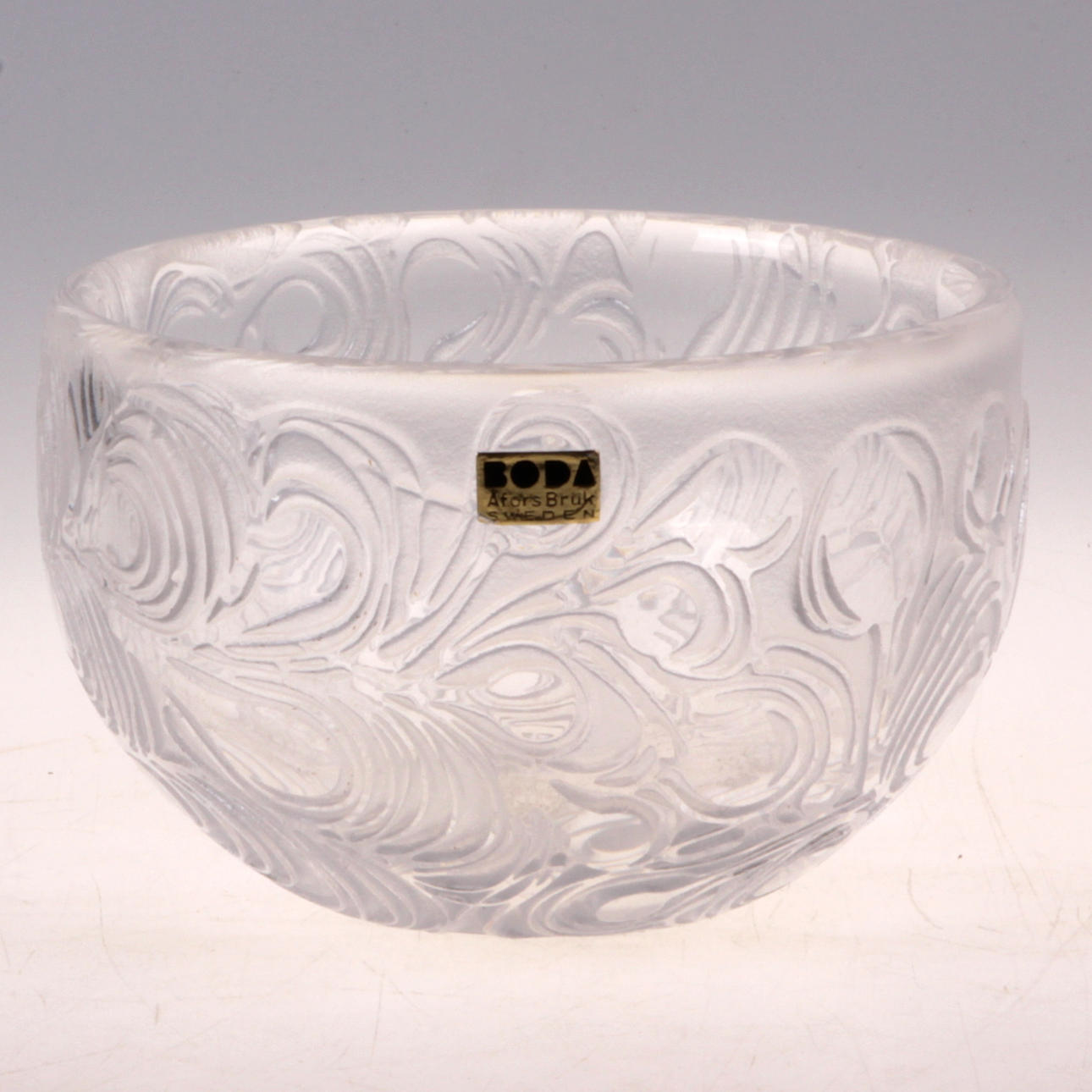 SKÅL, glas, Bertil Vallien, Boda Åfors, signerad samt numrerad.