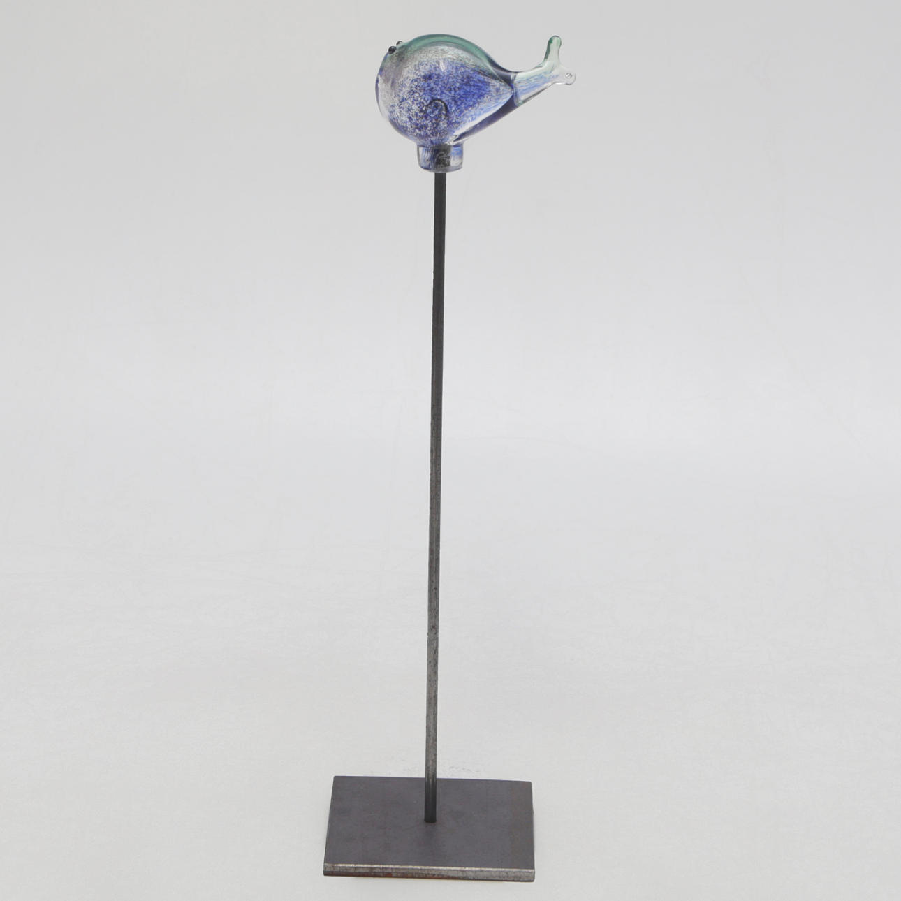 GLASS FISH SCULPTURE, modern.