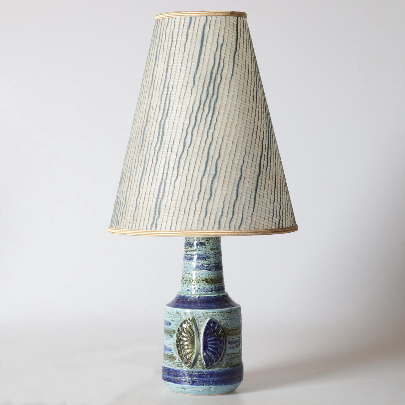 A glazed earthenware table lamp, Bitossi, Italy, 1960/70's.