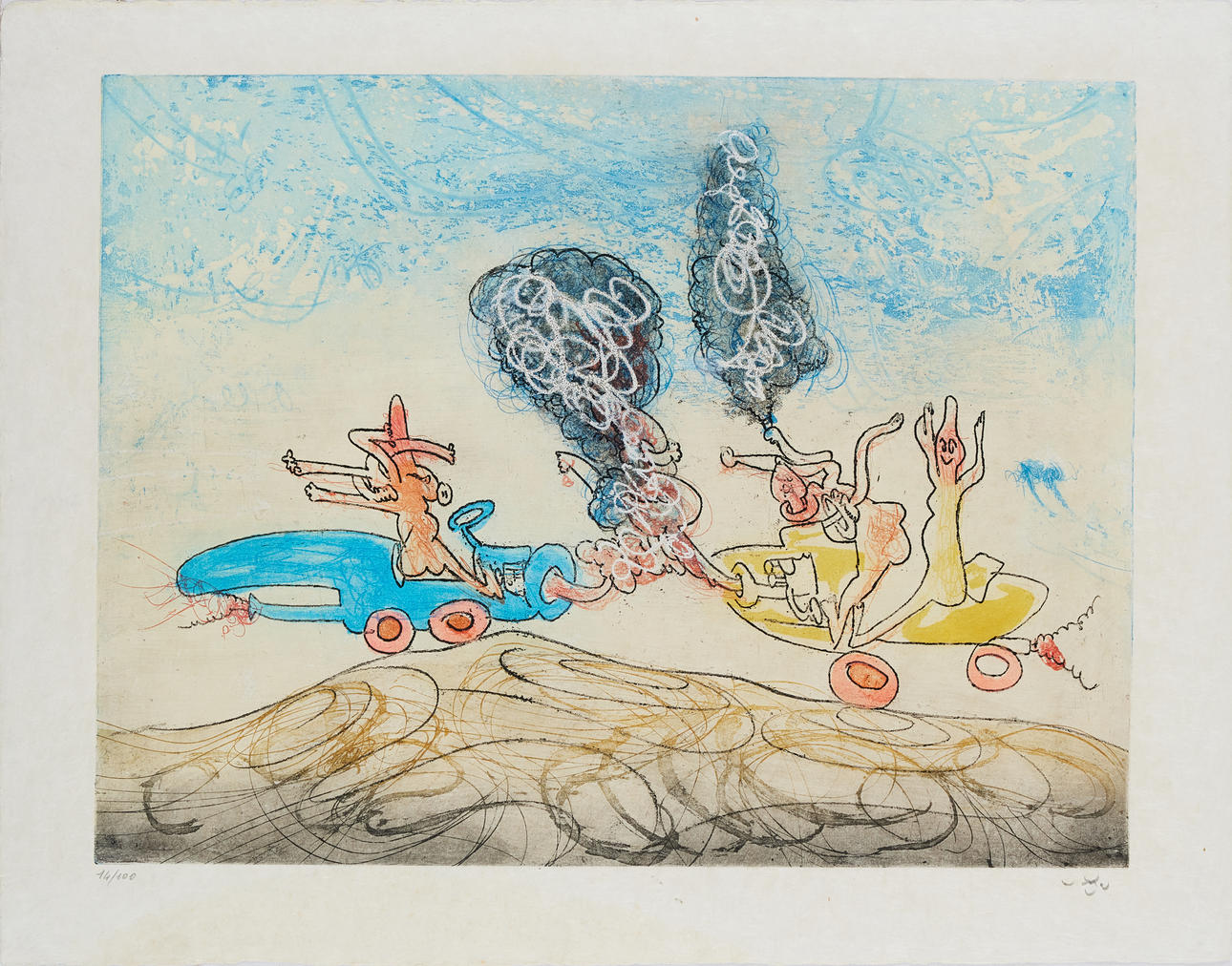 ROBERTO MATTA. Se „Læs Oh! Tombiler“ 1972.