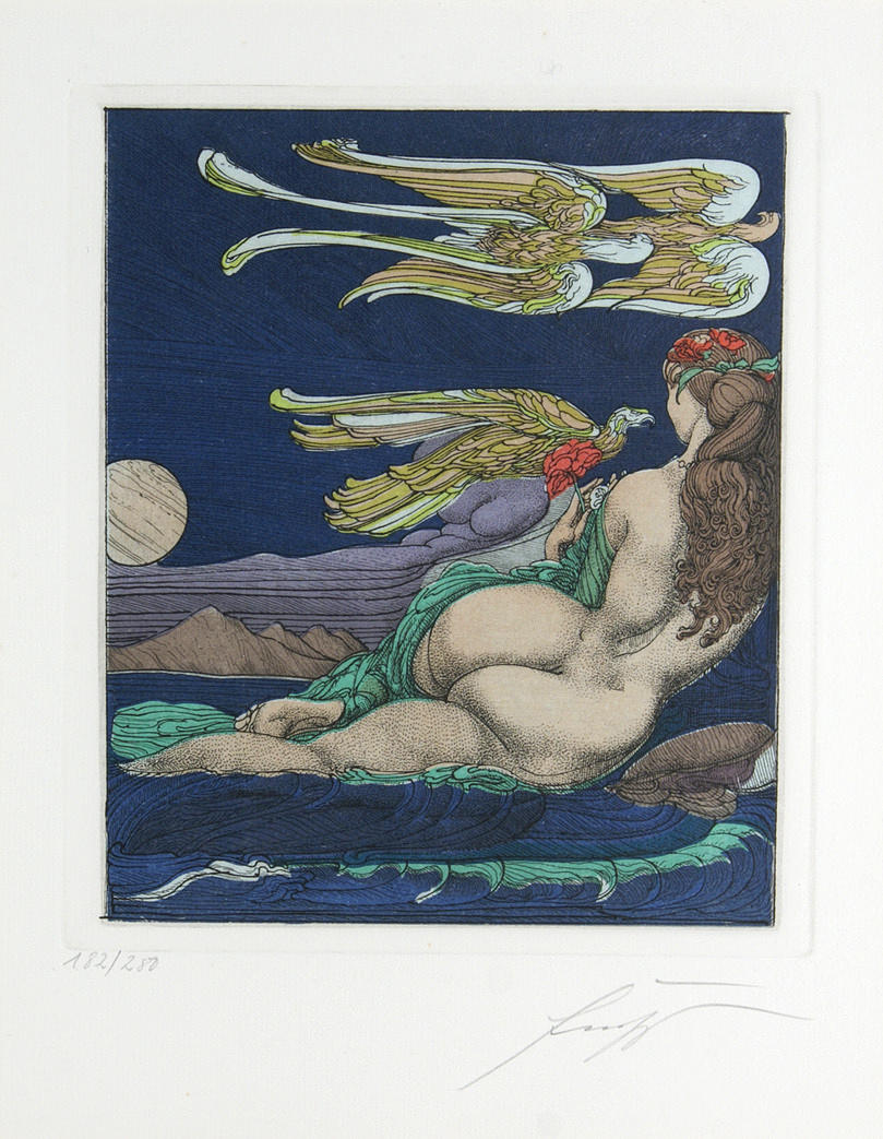 ERNST FUCHS (GEB. WIEN 1930). ”nymf”.