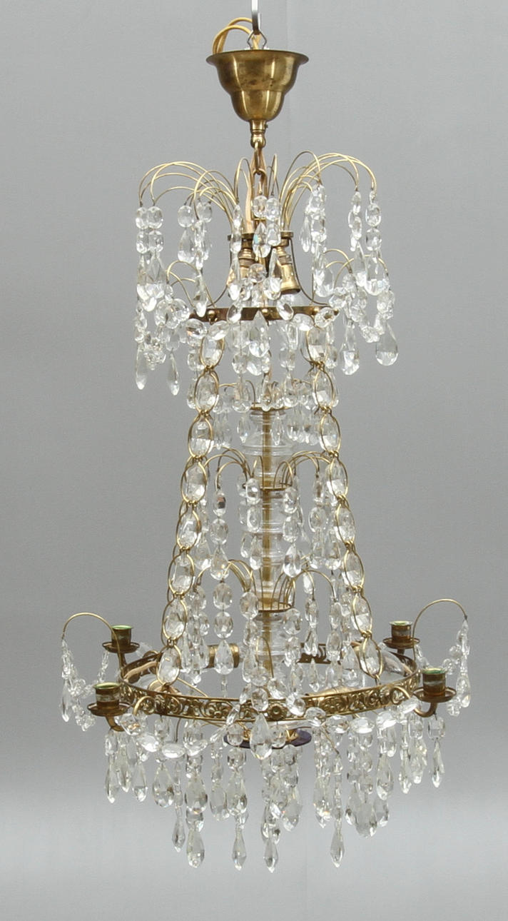 LJUSKRONA, gustaviansk stil, 4 ljusarmar, 1900-tal.