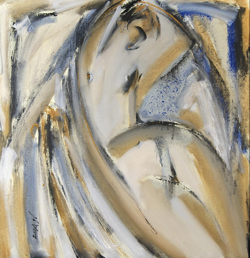 KOVYLINA, MARINA (UKRAINE, ENDE 20. JAHRHUNDERT). ”Liggande kvinnlig naken”.