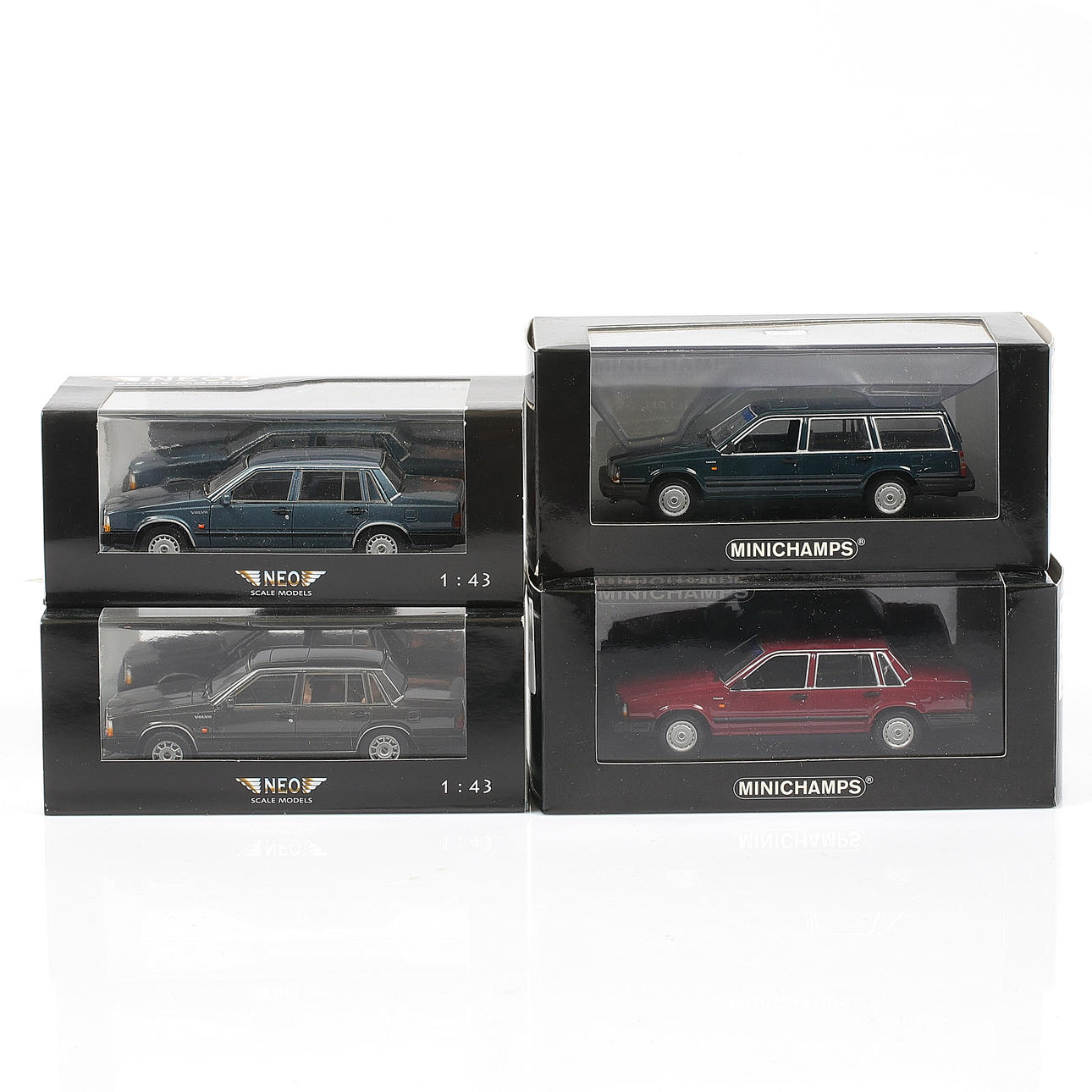 Miniature 1:43 Volvo 740 GL - Rouge - Minichamps - Modèle 1986 D'occasion