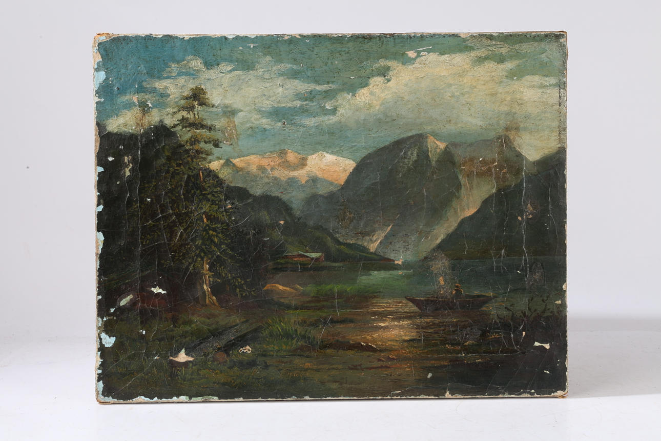 AUSTRIAN SCHOOL (19TH CENTURY) ALPINE SCENE.