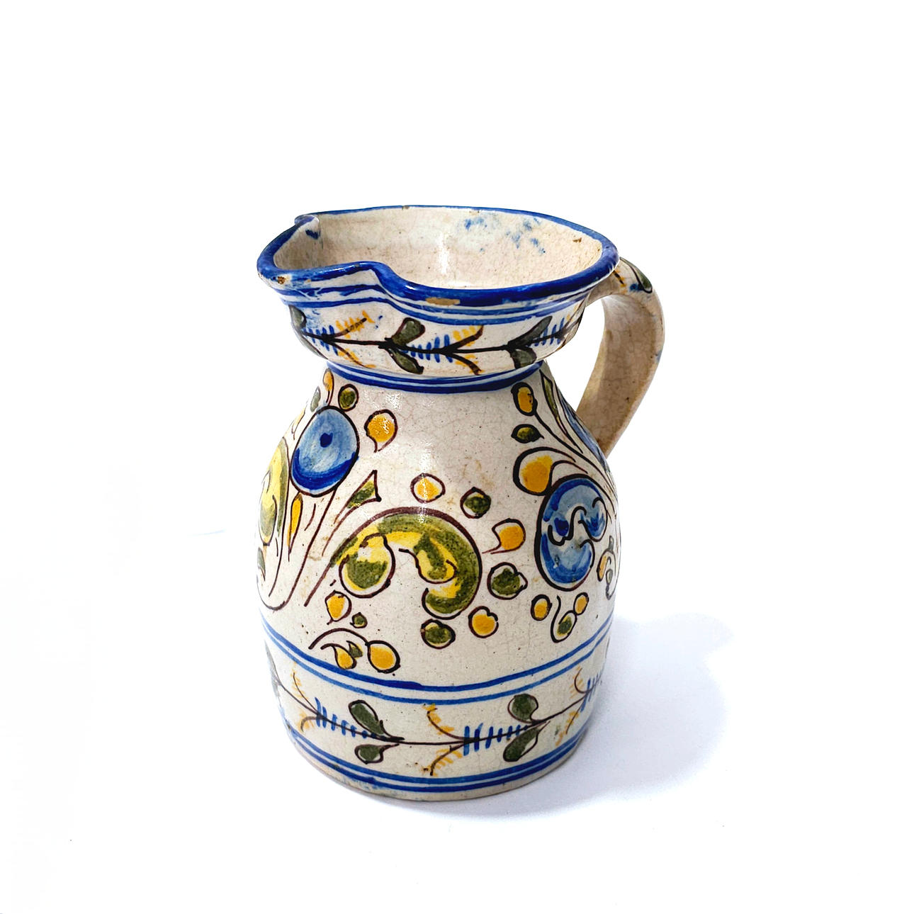 TALAVERA DE LA REINA SMALL CERAMIC WINE JUG.