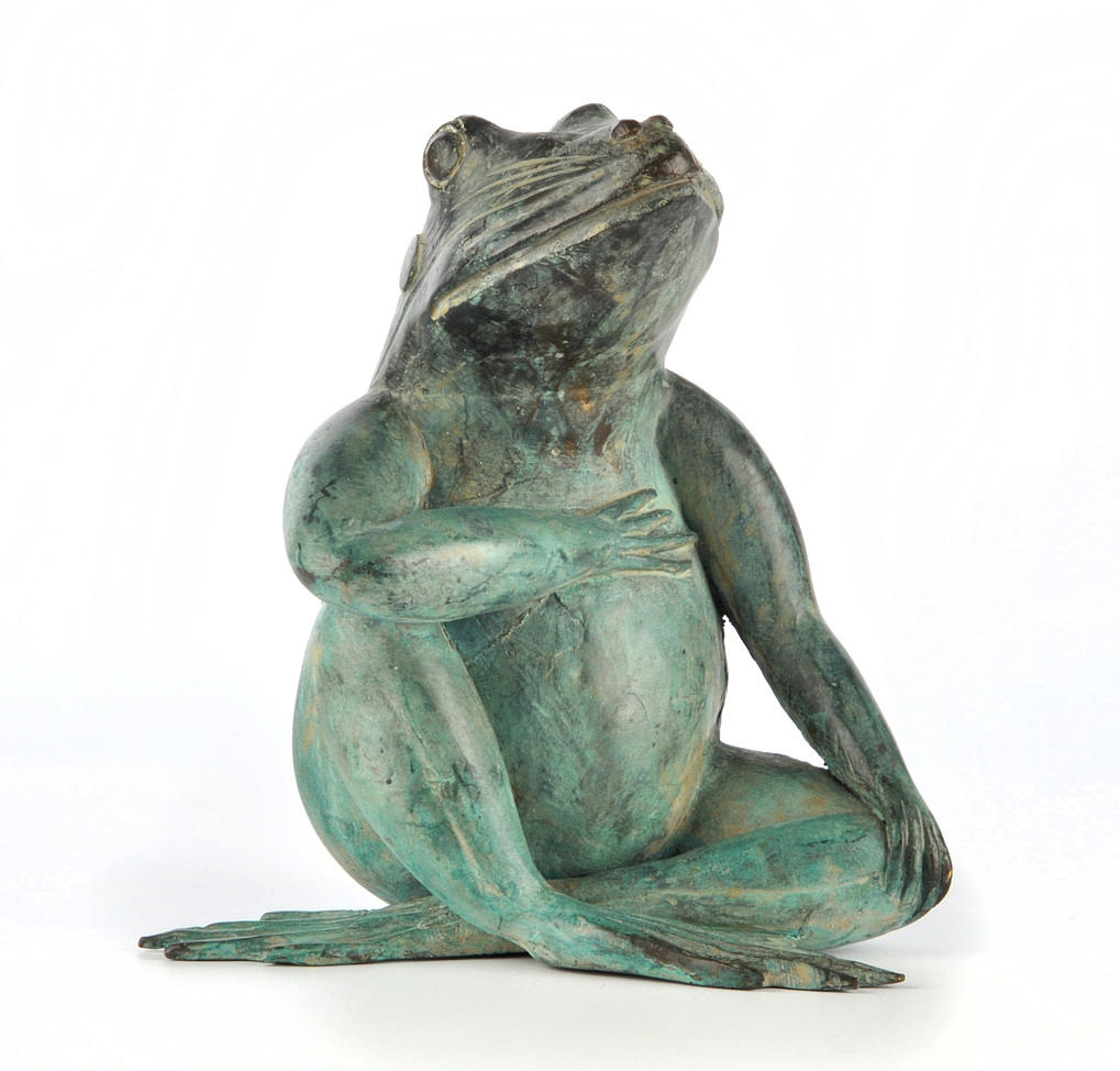 ARS MUNDI. ”Groda”. Liten brons baserad på en gammal thailändsk modell.