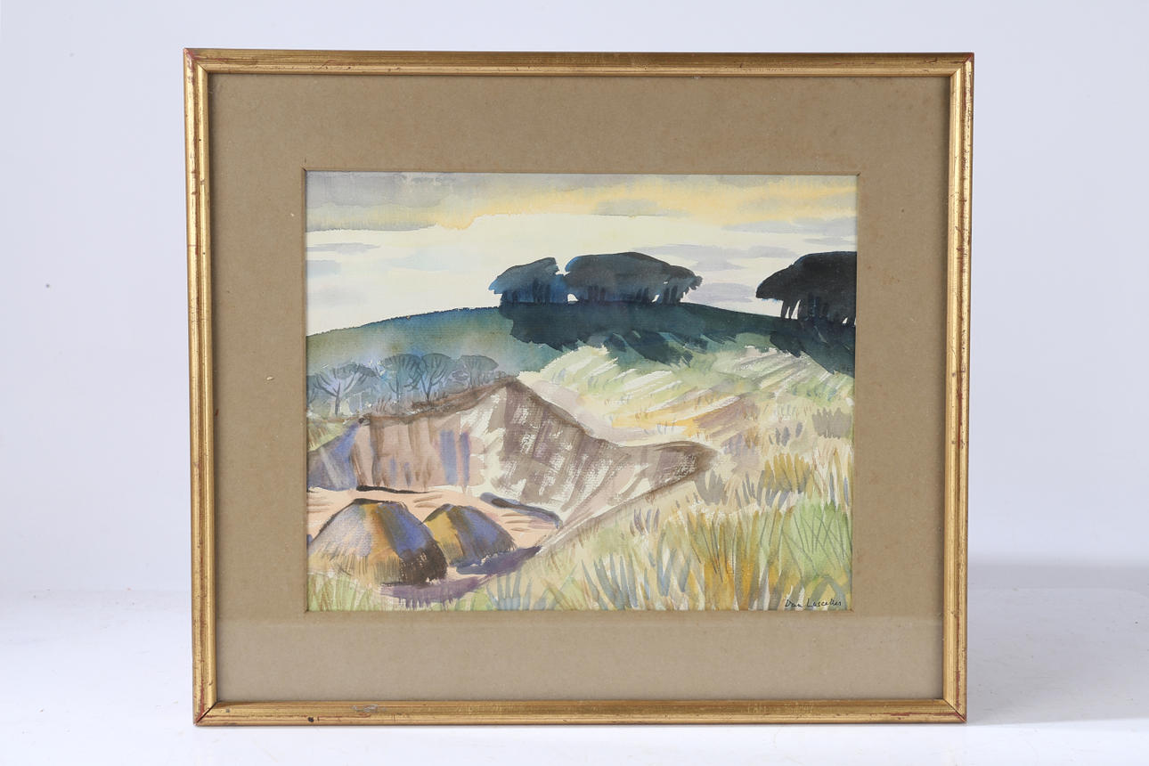 SIR DANIEL LASCELLES (1902-1967) AFGHAN LANDSCAPE.