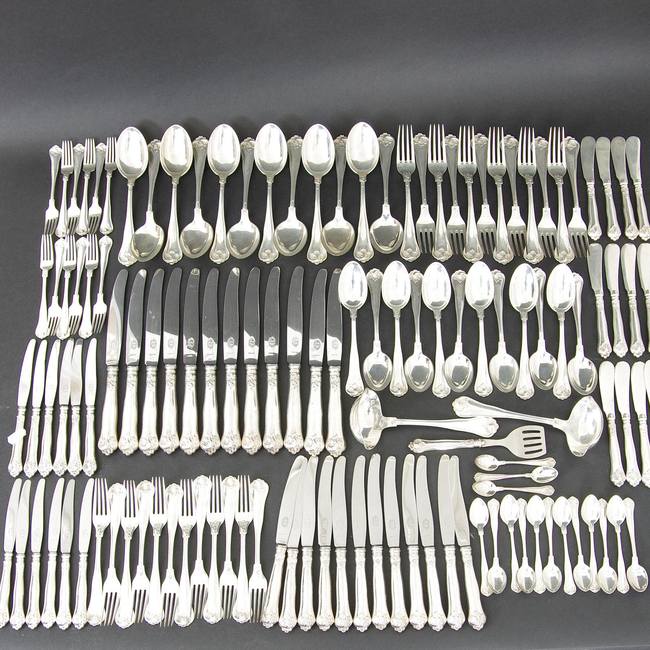 BESTICKUPPSÄTTNING, 126 delar, "Sachsisk", silver.