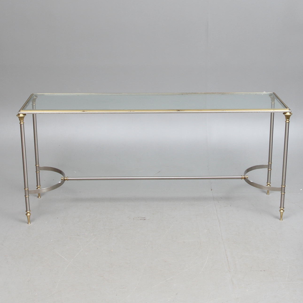 SIDEBOARD, glas och metall, 1900-talets andra hälft.