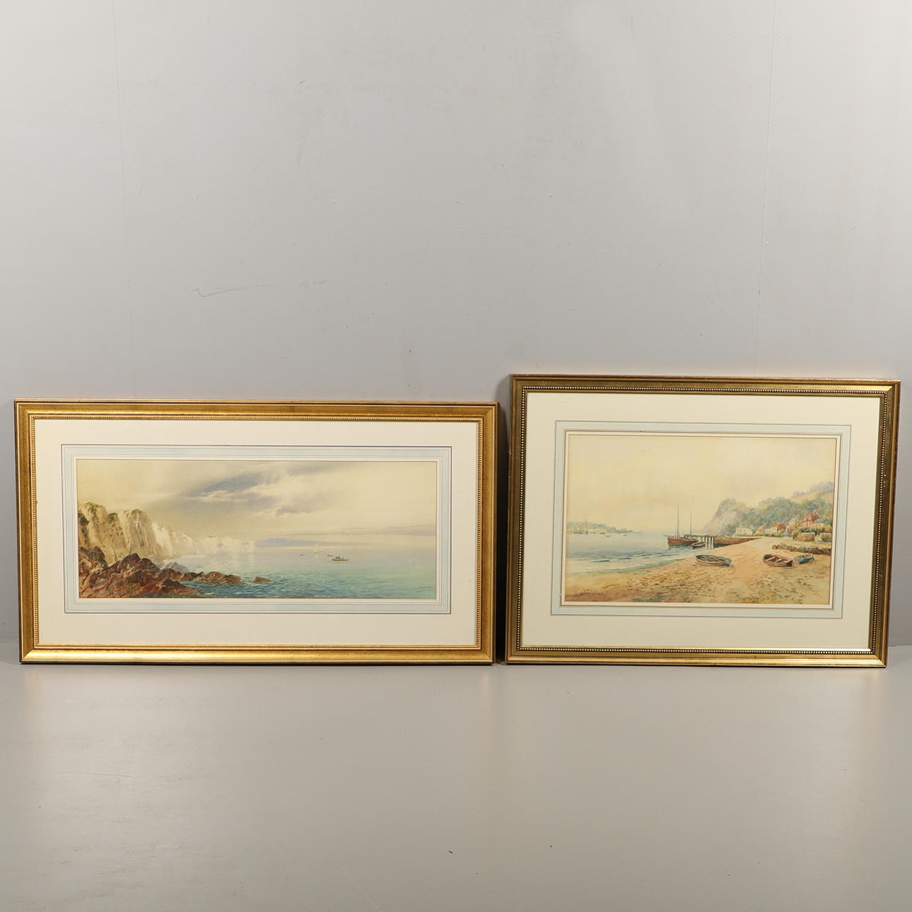 JOHN SHAPLAND (1865-1929). COASTAL SCENE, DEVON (?)