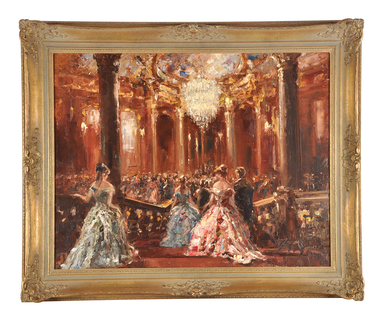 IMPRESSION EINES FESTBALLS. Galanta par tar sig till dansgolvet.