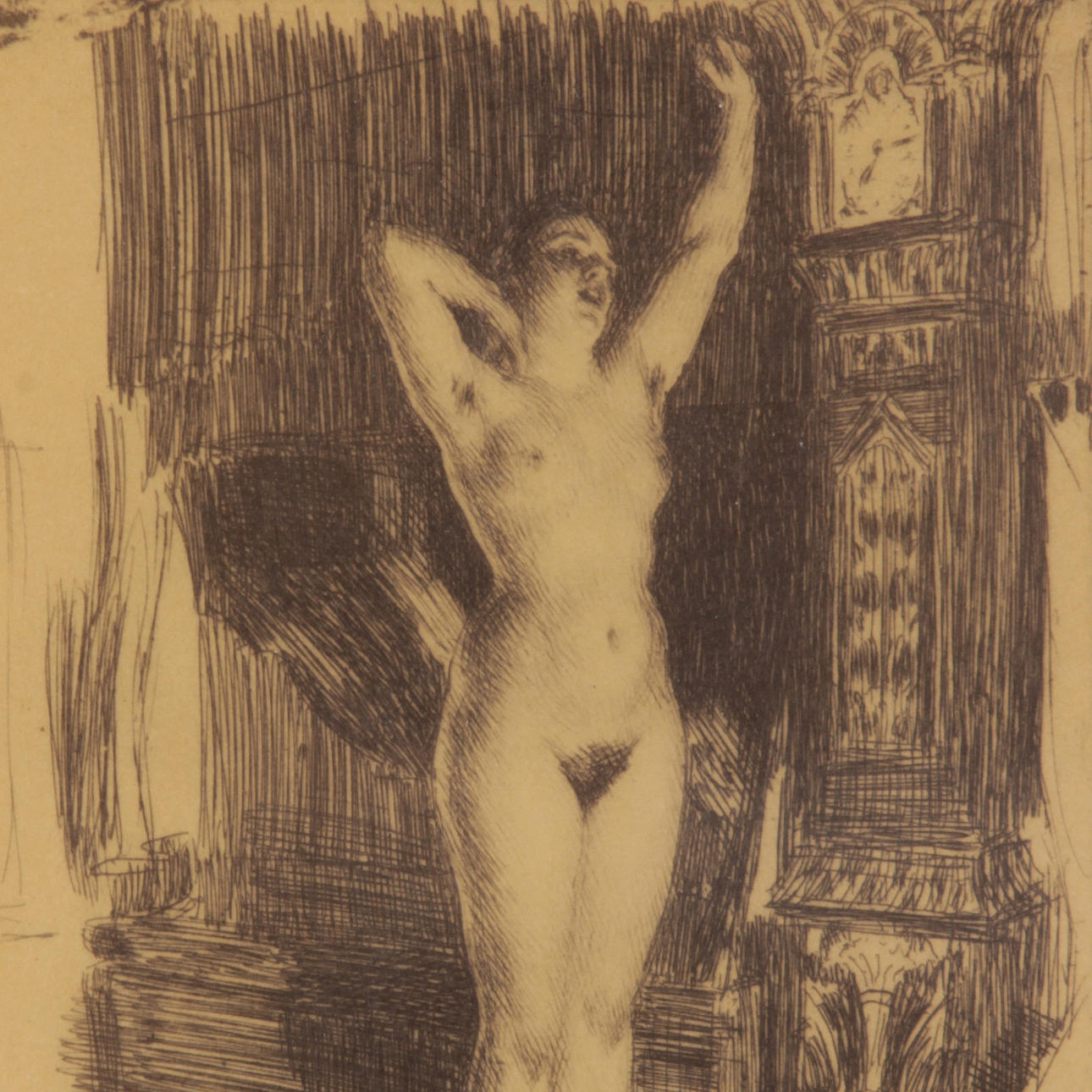 ANDERS ZORN. EFTER. Litografiskt tryck, Bengtssons Lito AB.