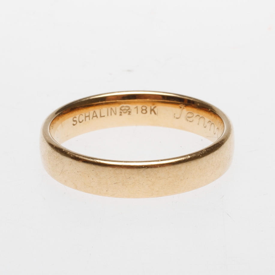 RING, 18k guld, vikt ca 4,3 gr.