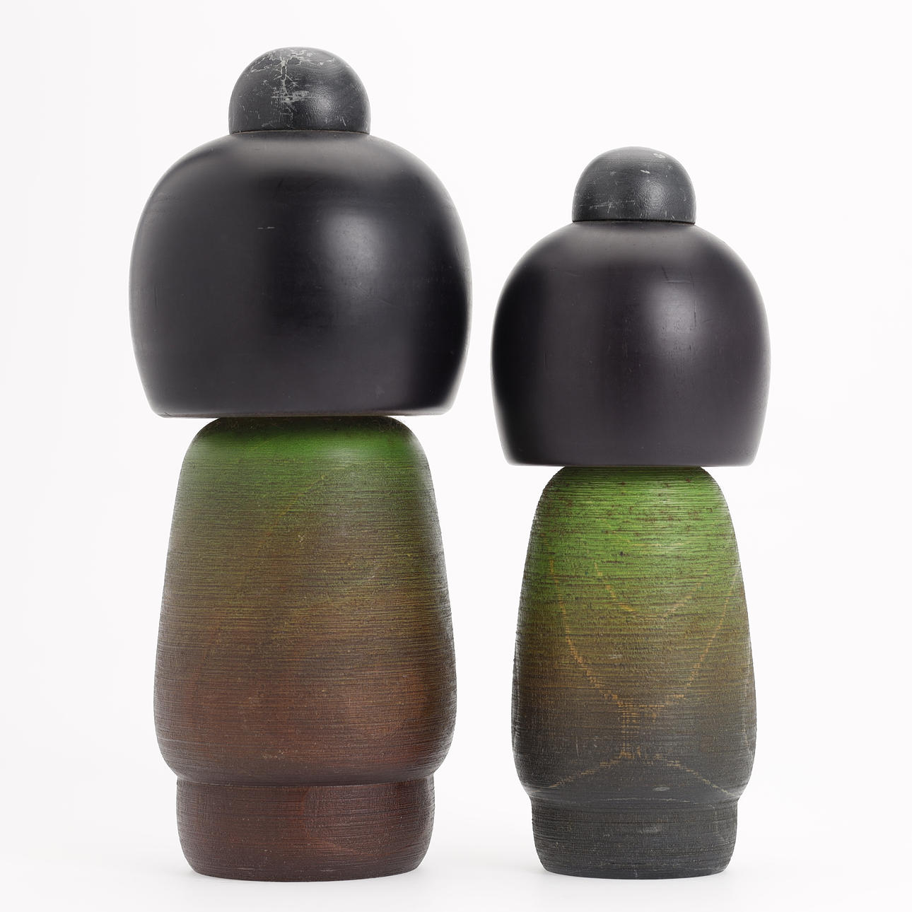 STOBOK Japanische Kimono Puppe - Handbemalte Holzfigur 19,5cm Asiatische Deko