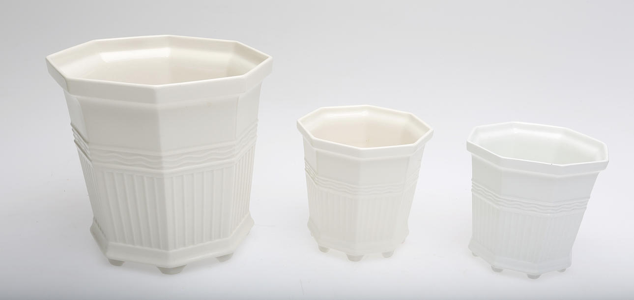 YTTERFODER, 3 st, porslin, "Prins Eugens Waldemarsudde", Gustavsberg.