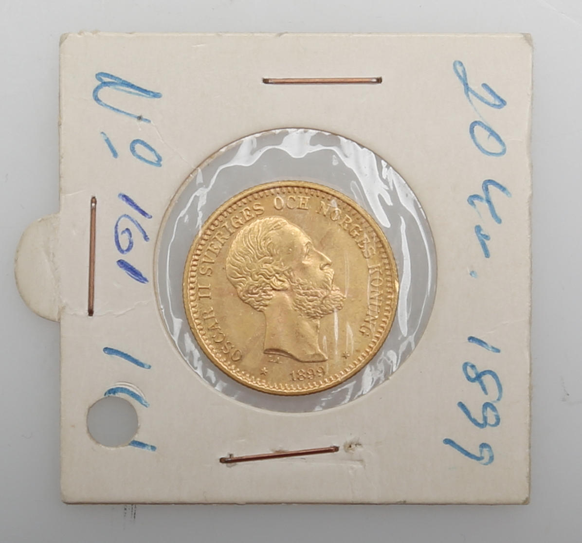 GULDMYNT, 20 kronor, Sverige, 1899.