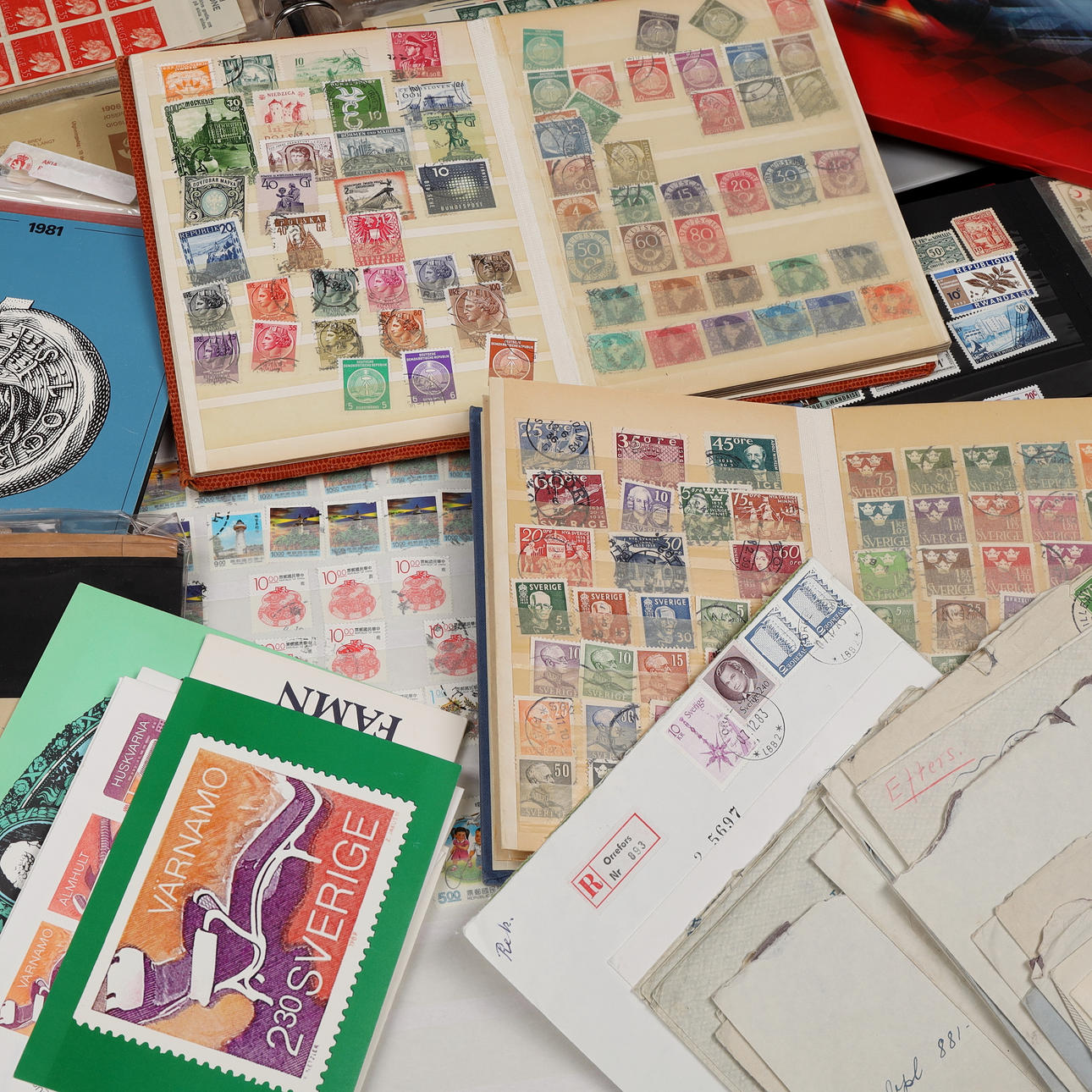 Postimerkkikokoelma, 1800/1900-luku.