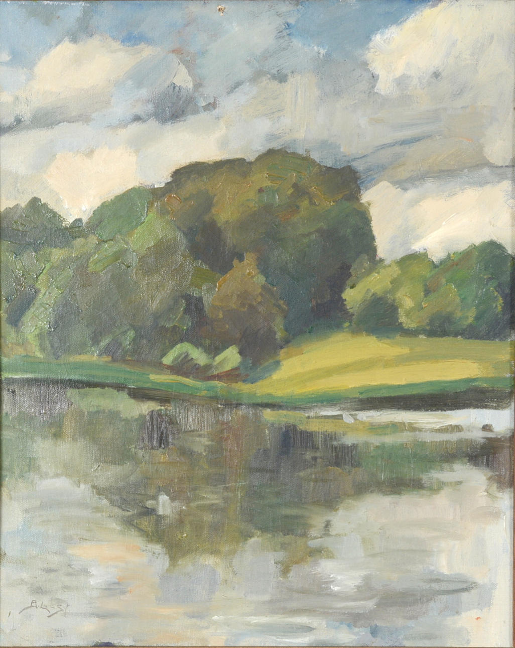 BERTIL LANDELIUS. Olja på duk.