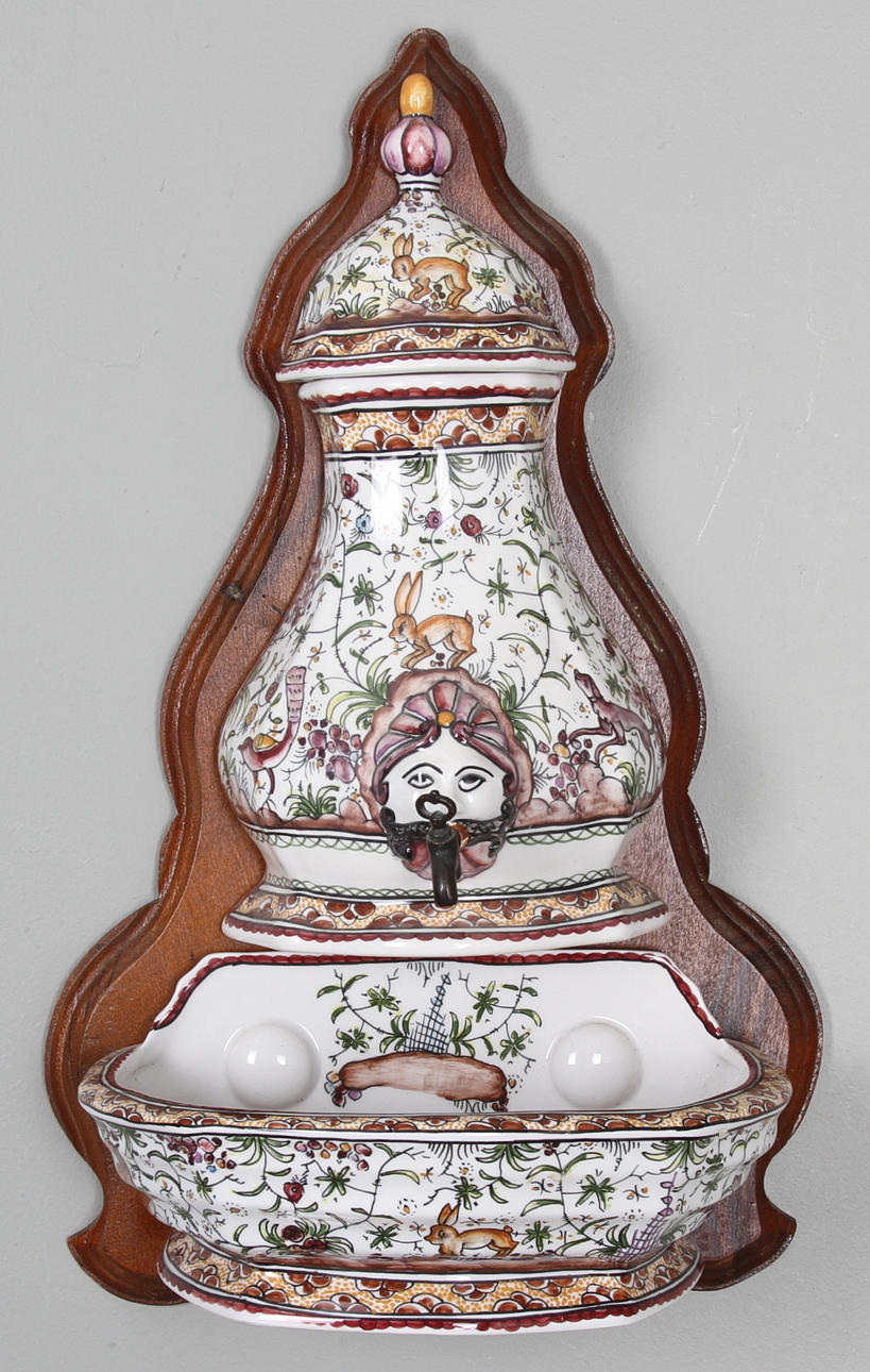 CISTERN med SKÅL, keramik, Portugal.