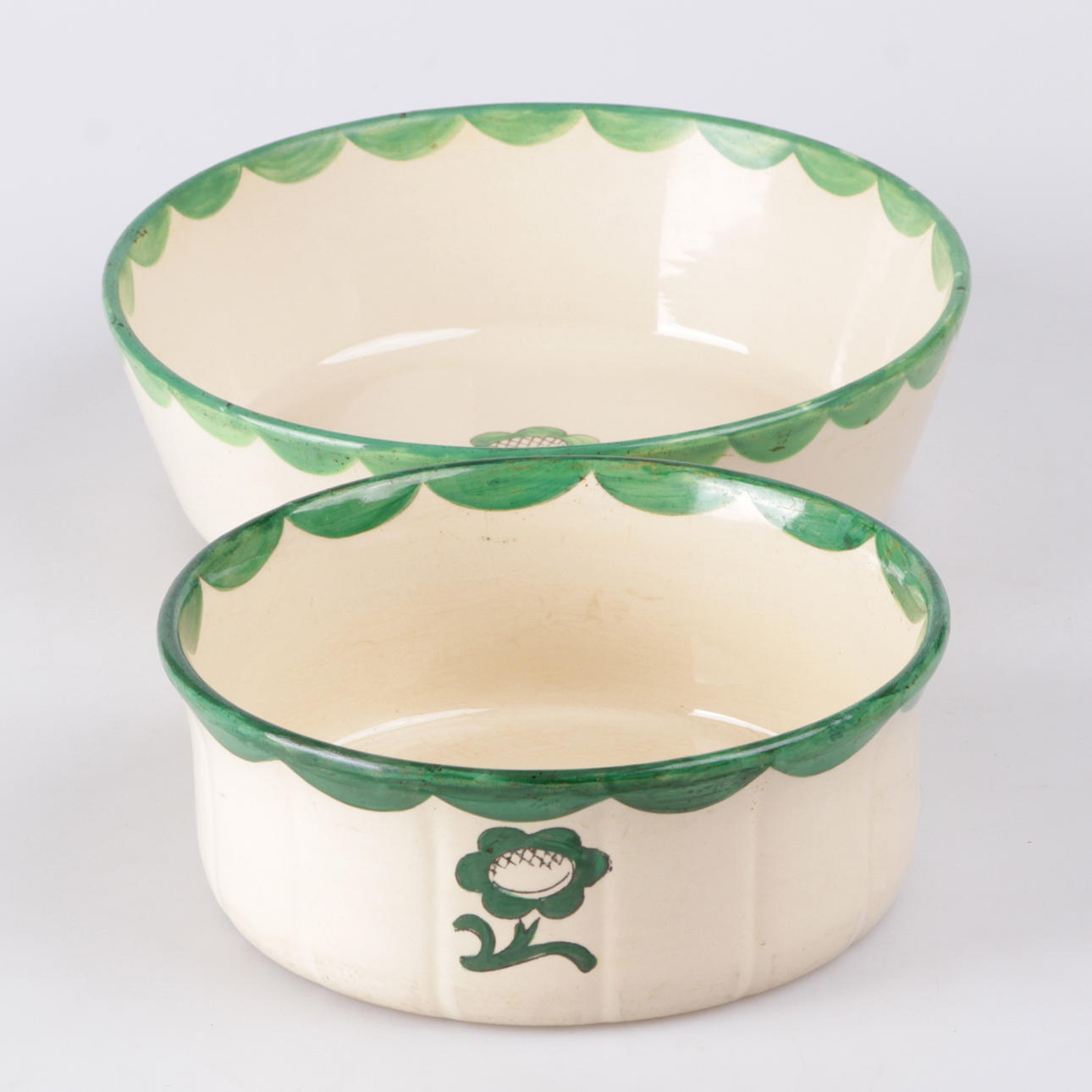 FORMAR, 2 st. Flintgods, "Pyro", Wilhelm Kåge, Gustavsberg.