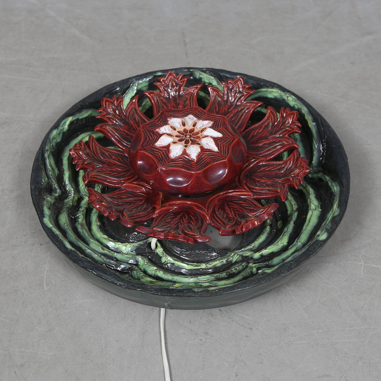 Wall lamp, ceramic, Nykyrka, Motala.