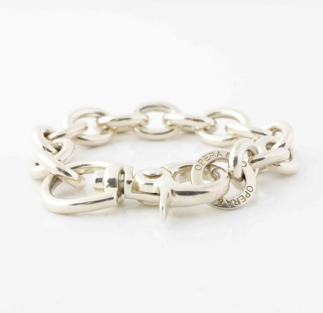 OPERA & CO. Armreif, Silber, schwerer Anker.