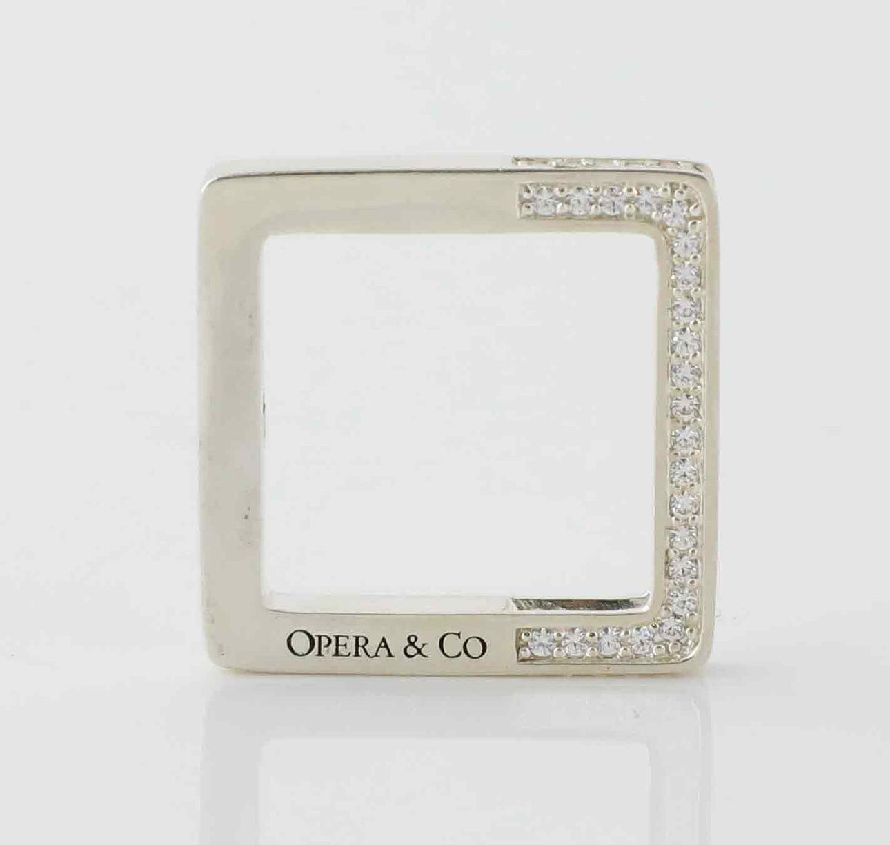 OPERA & CO. ring, silver, Alcina, syntetiska stenar.