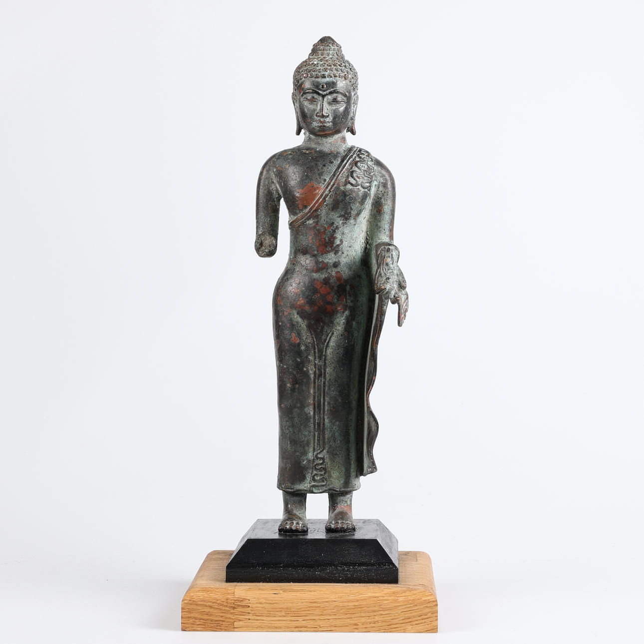 BUDDHA, brons, antagligen 1400-tal, Java.