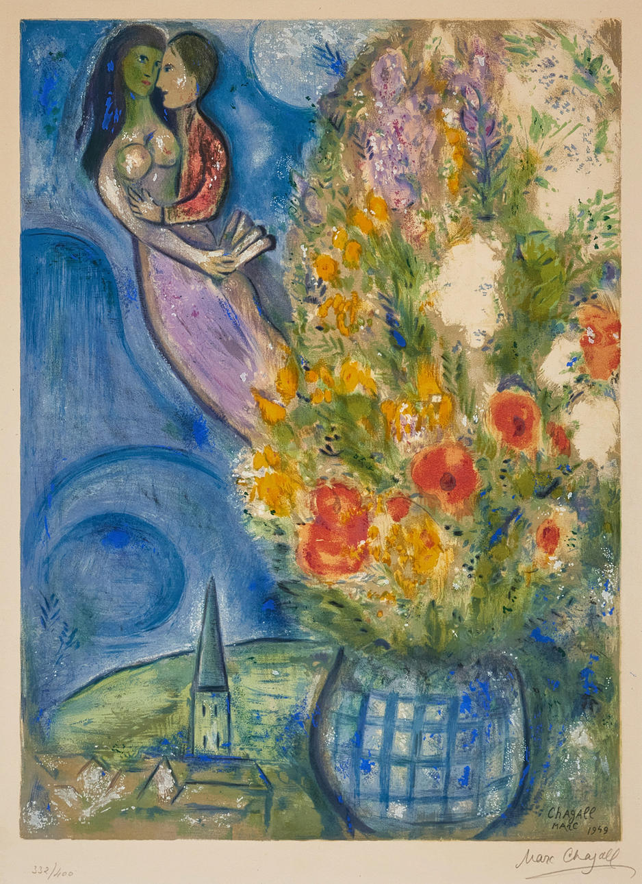 MARC CHAGALL. EFTER. "Les Coquelicots".