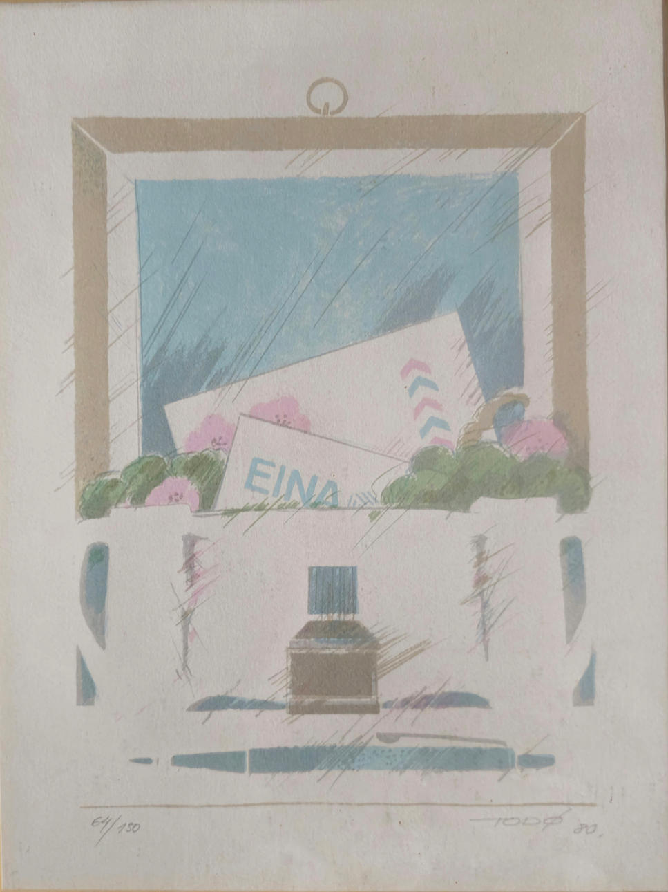 FRANCESC TODÓ. STILL LIFE. LITHOGRAPH ON PAPER SIGNED AND NUMBERED IN PENCIL 64/150.