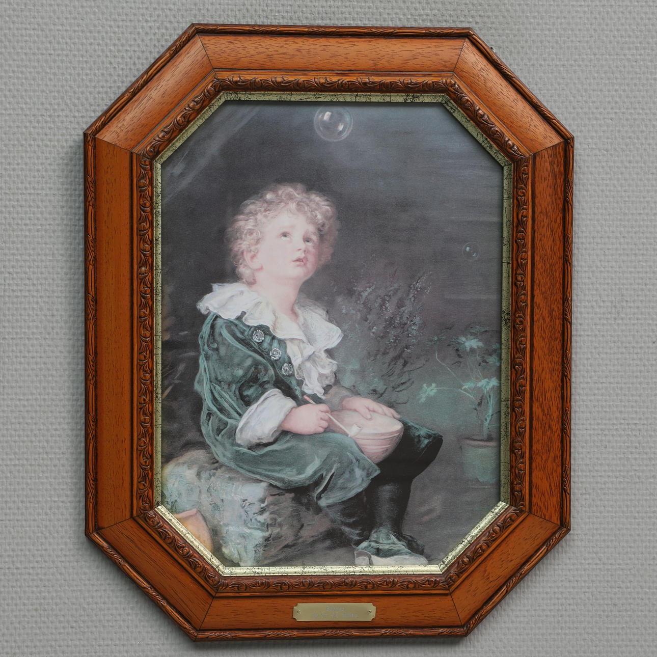 SIR JOHN EVERETT MILLAIS. after, “Bubbles”, framed print.