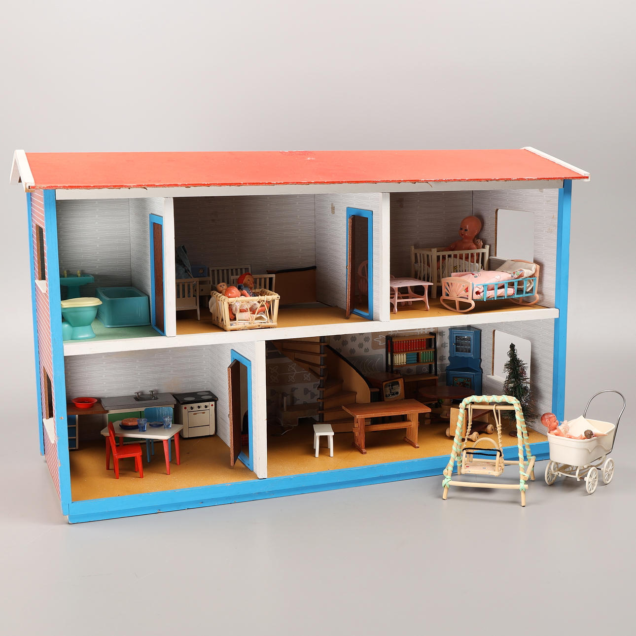 EL-DOCKSKÅP, med inredning, Lundby.