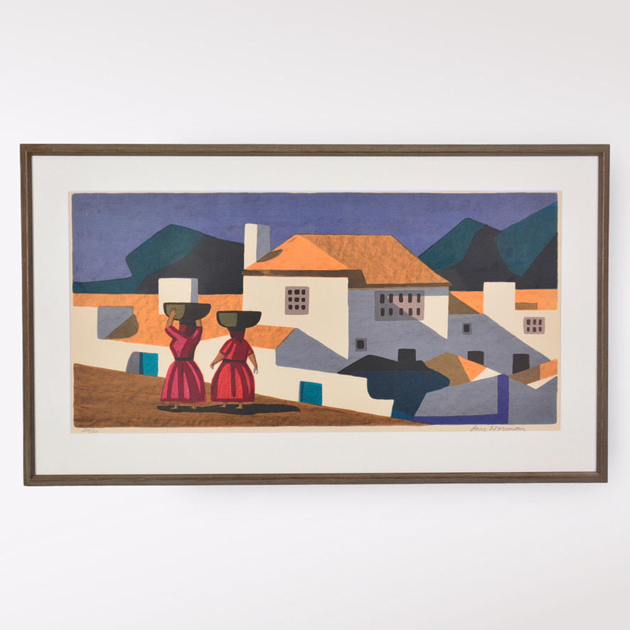 LARS NORRMAN. Färglitografi.