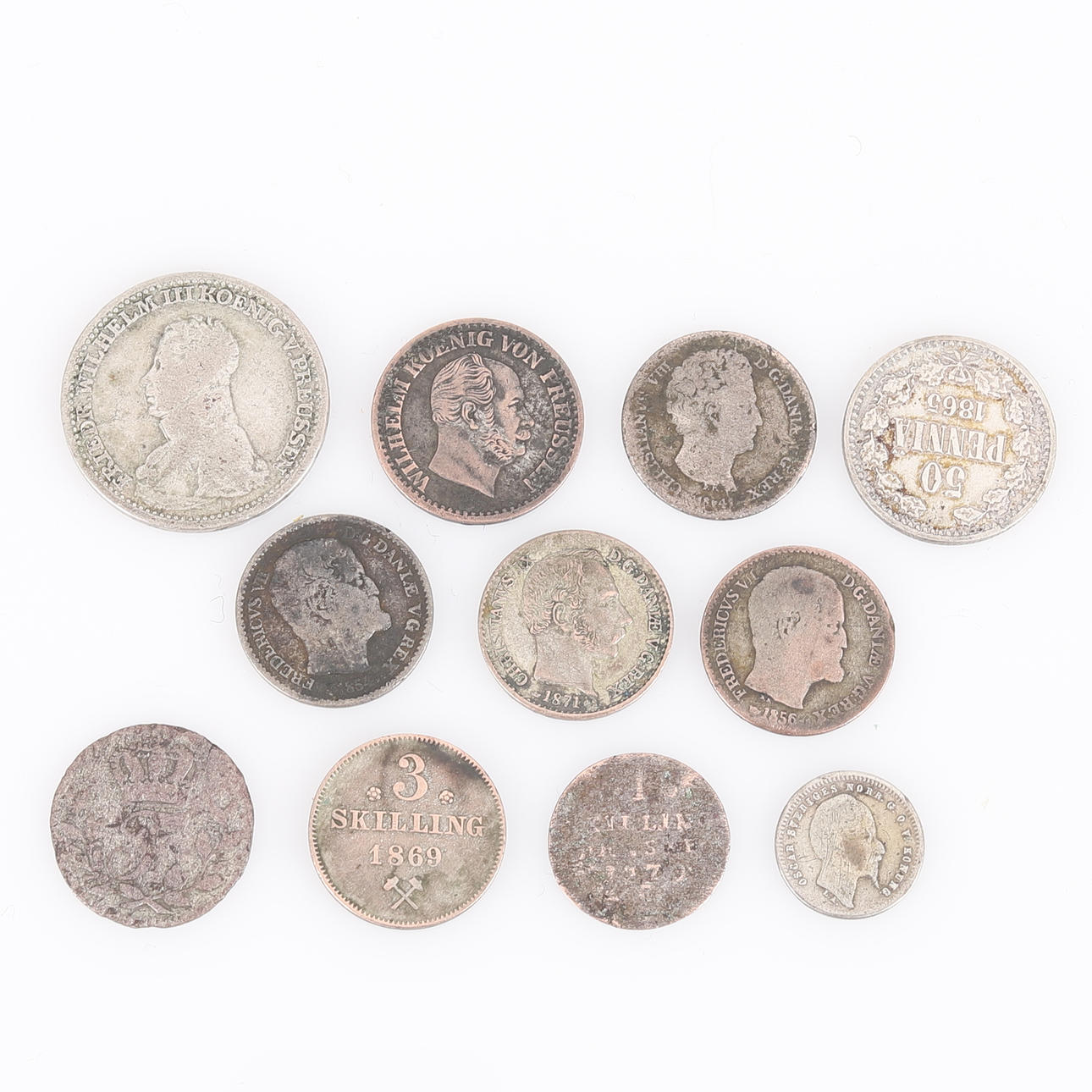 MENGE SILBERMÜNZEN, 1700/1800.