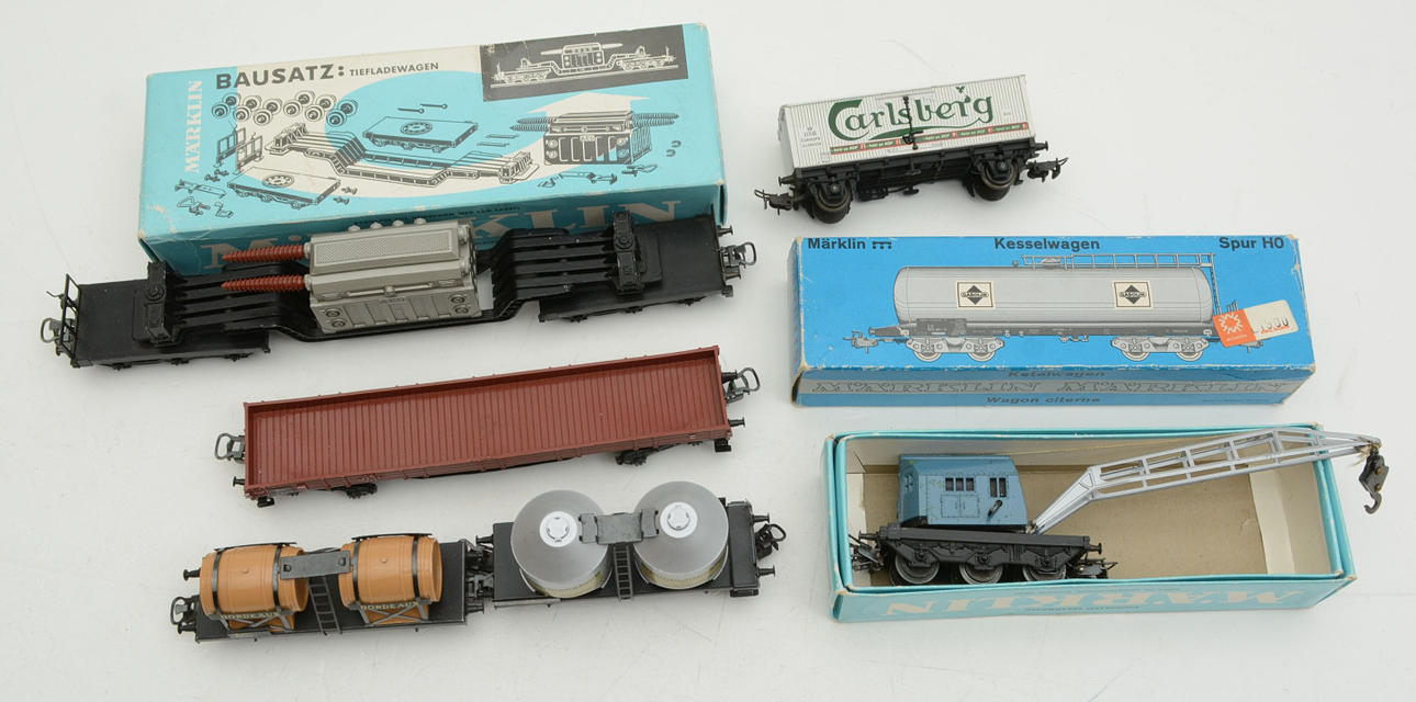 Märklin HO Rollwagen 7 Stück.