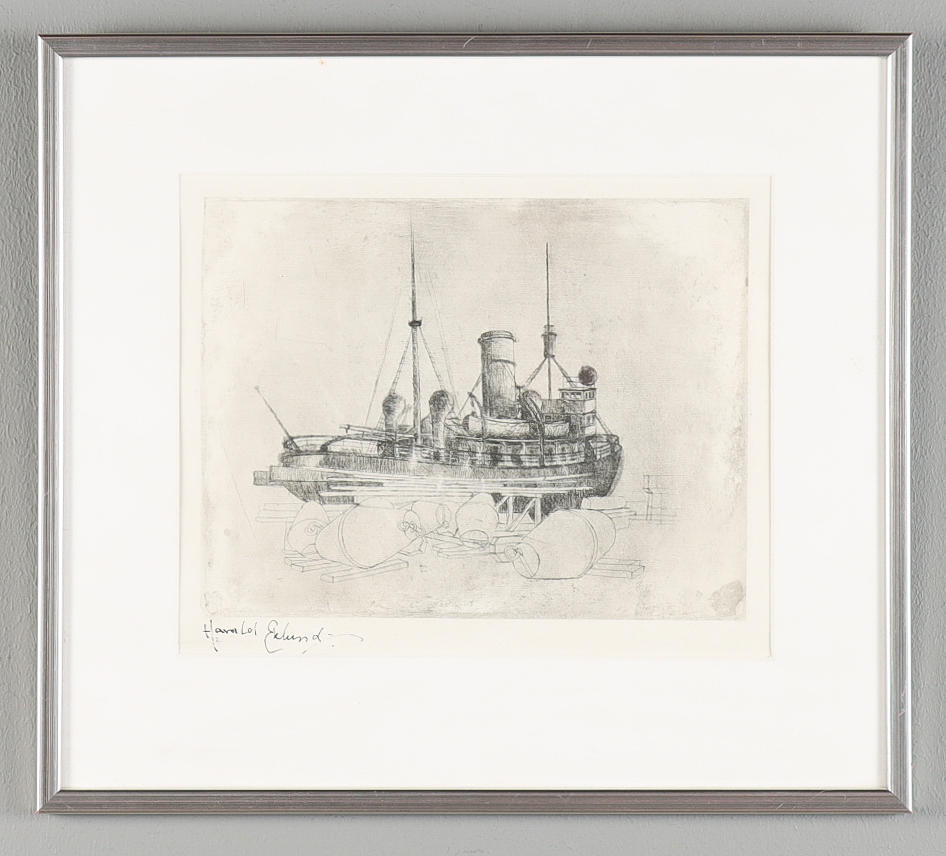 HARALD EKLUND.Etsning.