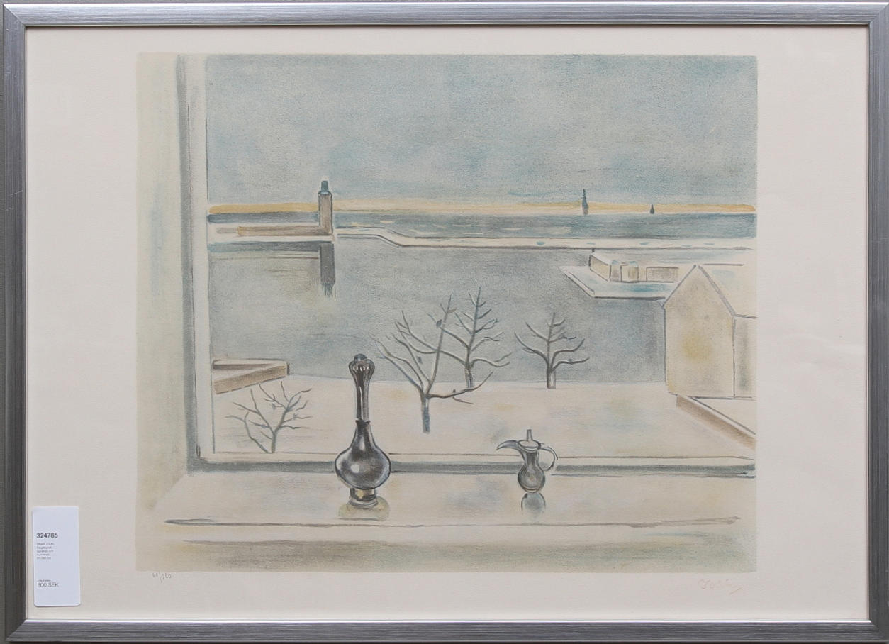 EINAR JOLIN. Färglitografi, signerad och numrerad 61/360.